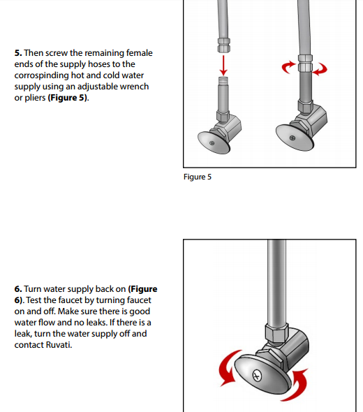 Curitiba Deck Mounted Gold Finish Kitchen Sink Faucet with Pull Down Sprayer, All in One Installation Manuals