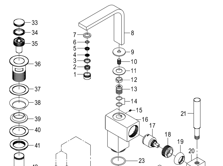 Mayabeque Antique Brass Single Handle Bathroom Sink Faucet, All in One Installation Manuals