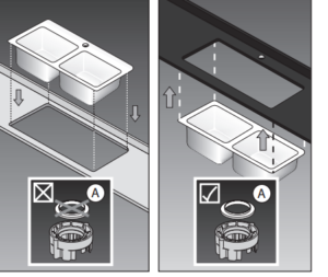 Turrubares Deck Mounted Kitchen Sink Faucet with Pull Down Sprayer, All in One Installation Manuals
