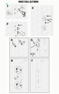 Vienna Thermostatic Bath Shower Panel & Hand Shower, All in One Installation Manuals