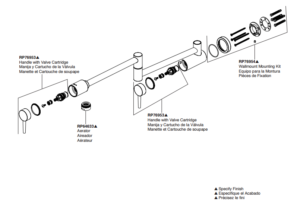 Annaba Wall Mounted Double Joint Kitchen Sink Faucet, All in One Installation Manuals