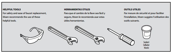 Colombes Single Handle Deck Mounted Bathroom Sink Faucet, All in One Installation Manuals