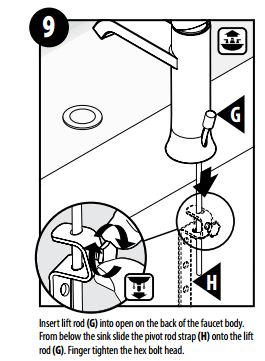 Colombes Single Handle Deck Mounted Bathroom Sink Faucet, All in One Installation Manuals