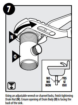 Colombes Single Handle Deck Mounted Bathroom Sink Faucet, All in One Installation Manuals