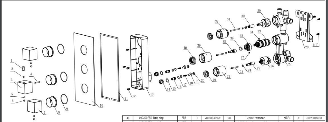 Dijon 22″ LED Color Changing Thermostatic Waterfall Rain Shower System, All in One Installation Manuals