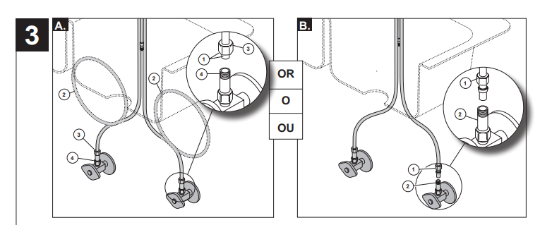 Abrantes Kitchen Sink Faucet with Pull Out Sprayer, All in One Installation Manuals