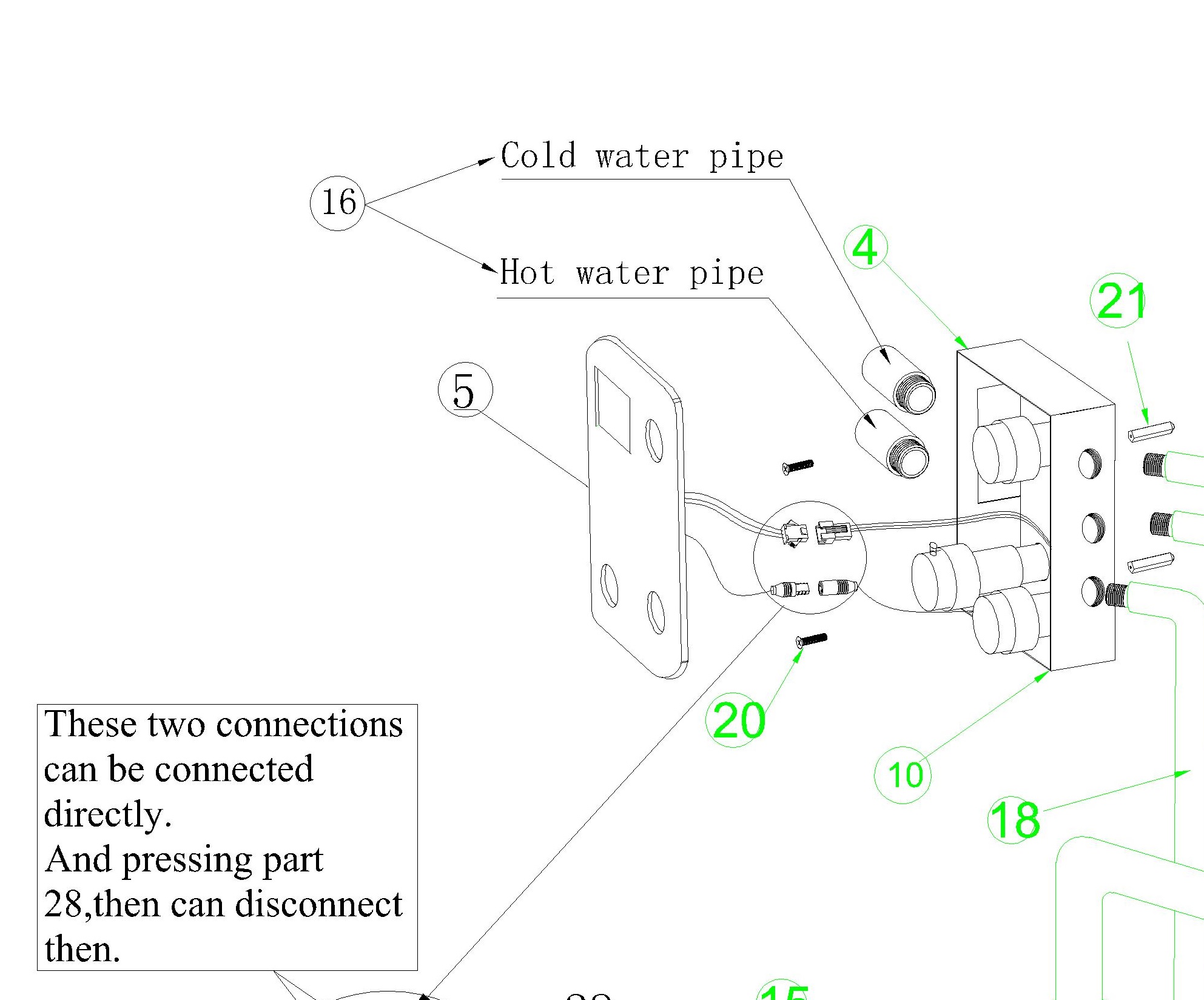 Royal Multi Color Water Powered Led Shower with Adjustable Body Jets and Digital Mixer, All in One Installation Manuals