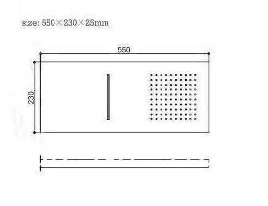 Juno 22″ LED Waterfall Shower Faucet with Shower Jet, All in One Installation Manuals