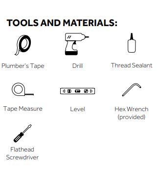 Dual Handle Chrome Finish Wall Mount Vessel Sink Faucet, All in One Installation Manuals