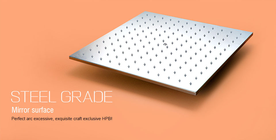 Juno Ultra Thin 20 Inches LED Rain Shower with 6 Massage Jet, All in One Installation Manuals