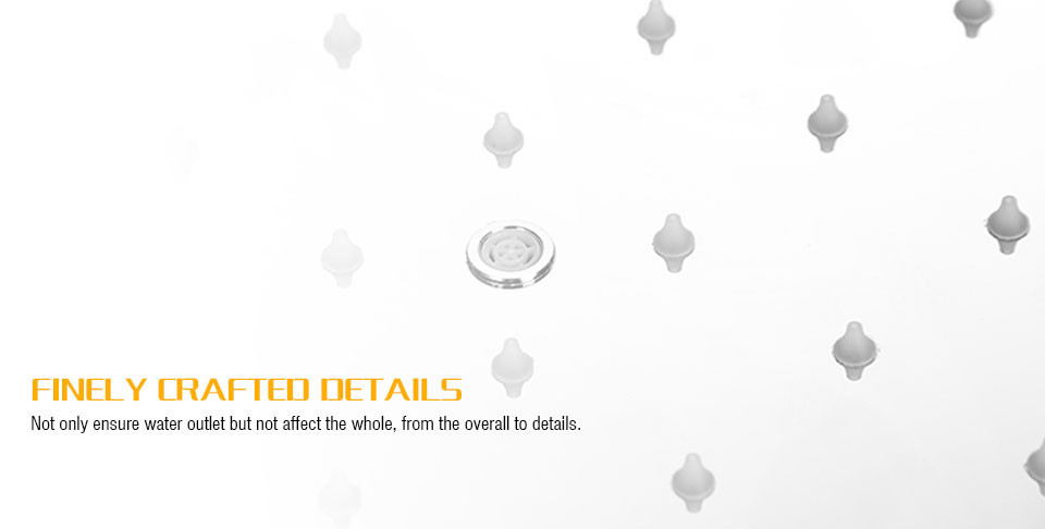 Juno Ultra Thin 20 Inches LED Rain Shower with 6 Massage Jet, All in One Installation Manuals