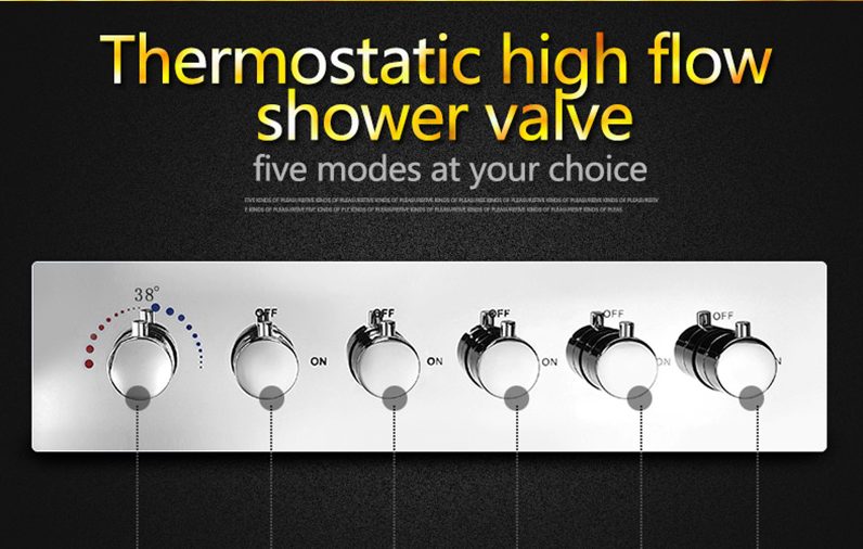 Brno 22″ Shower Set – 6 Massages Body Sprays, All in One Installation Manuals