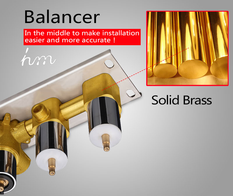 Brno 22″ Shower Set – 6 Massages Body Sprays, All in One Installation Manuals