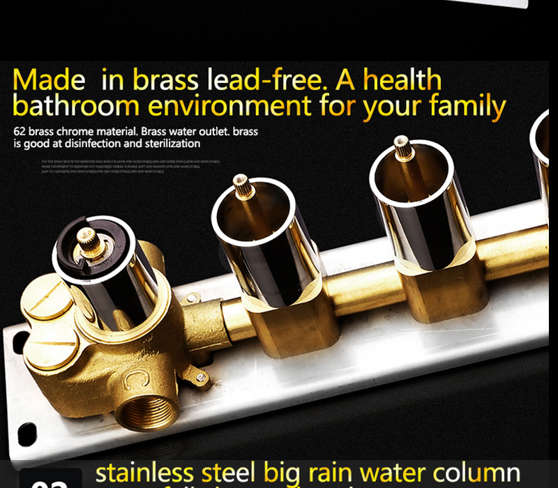 Brno 22″ Shower Set – 6 Massages Body Sprays, All in One Installation Manuals