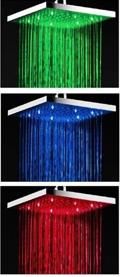 Fontana 8″, 10″, or 12″ Wall Mount LED Rain Shower Head, All in One Installation Manuals