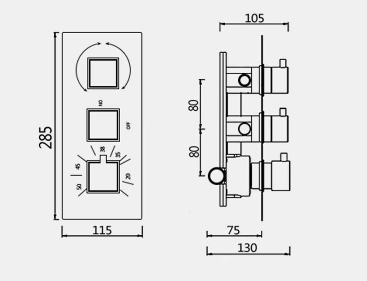 3 Knobs mixer Installation Instructions, All in One Installation Manuals