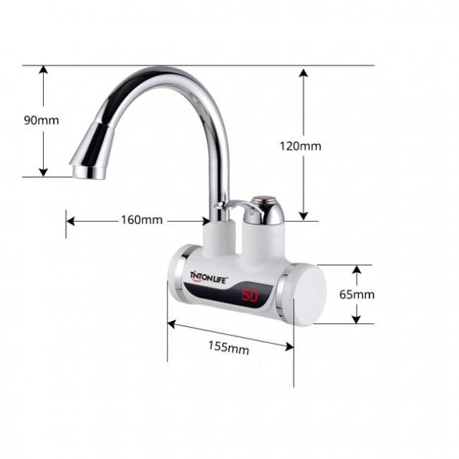 Genoa Tankless Water Heater Kitchen Sink Faucet with LED Display, All in One Installation Manuals