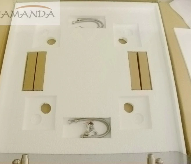 Fontana Color Changing LED Rain Shower Head (Solid Brass) with Built in Mixer, All in One Installation Manuals