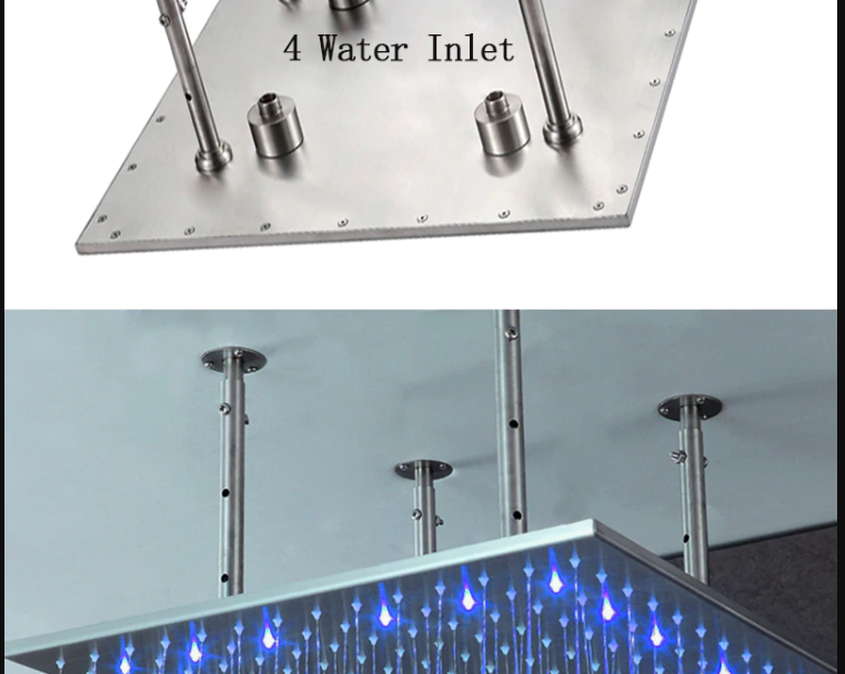 Lima Luxury Stainless Steel Shower Set, All in One Installation Manuals