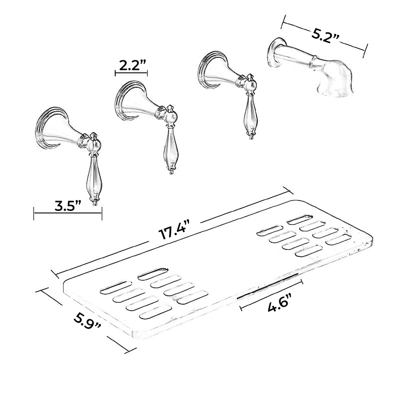 Latori Multifunction Oil Rubbed Bronze Wall Mount Bathtub Faucet, All in One Installation Manuals