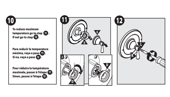 Oil Rubbed Bronze & Chrome Finish Shower System, All in One Installation Manuals