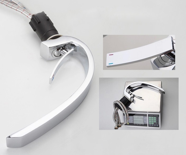 Geneva Chrome Finish Bathroom Sink Faucet, All in One Installation Manuals