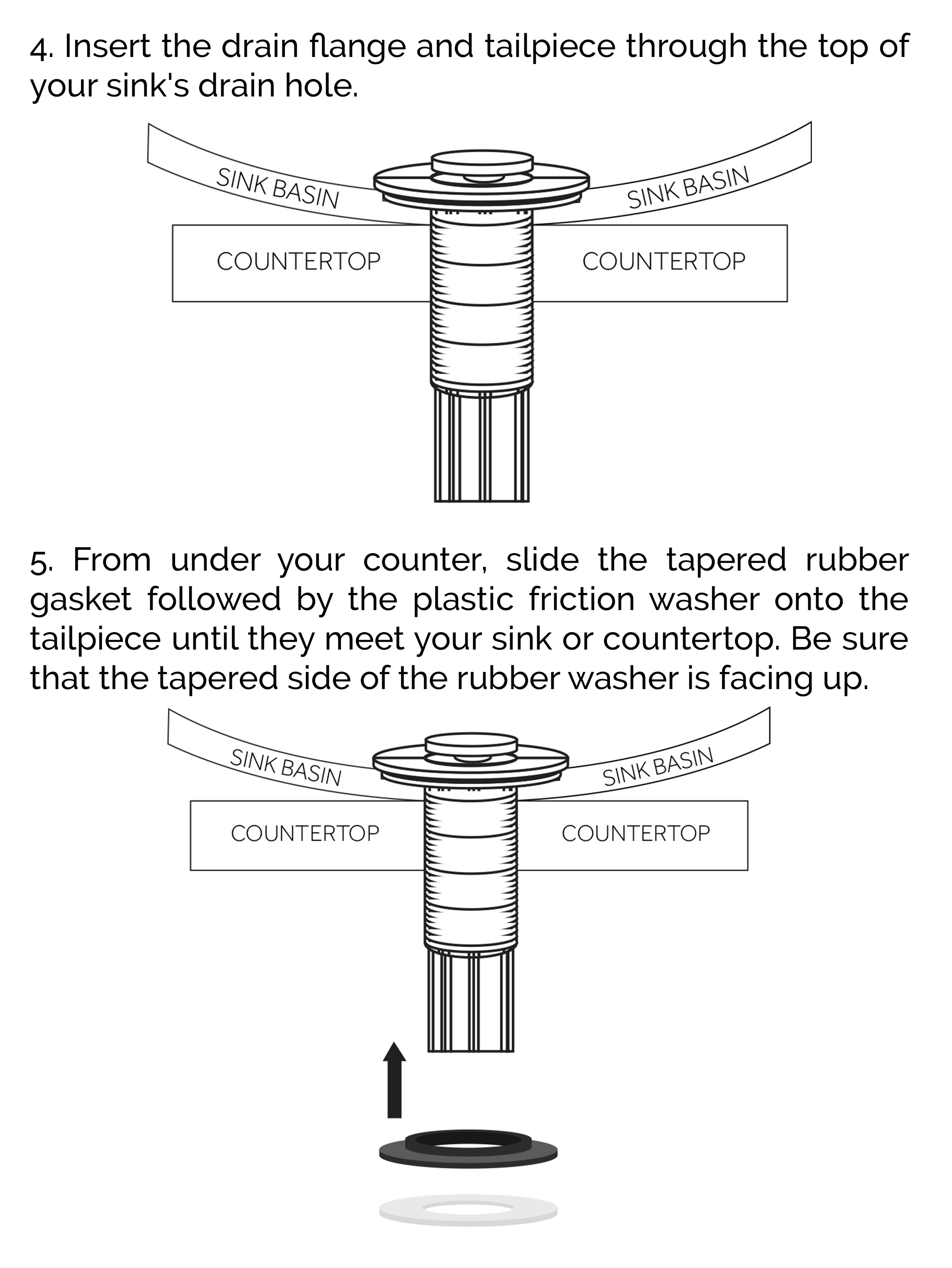 Geneva Chrome Finish Bathroom Sink Faucet, All in One Installation Manuals