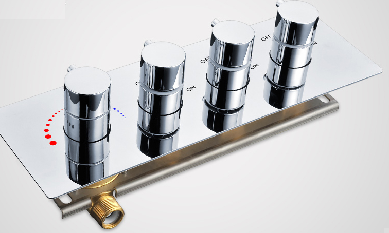 Lima Multi Color Water Powered Led Shower with Adjustable Body Jets and Mixer, All in One Installation Manuals