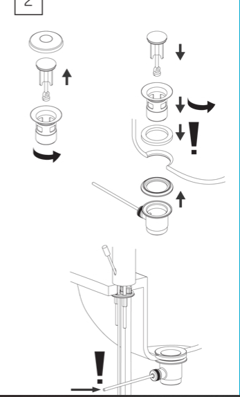 Cuneo Chrome/Black/Golden Single Handle Deck Mounted Bathroom Faucet, All in One Installation Manuals