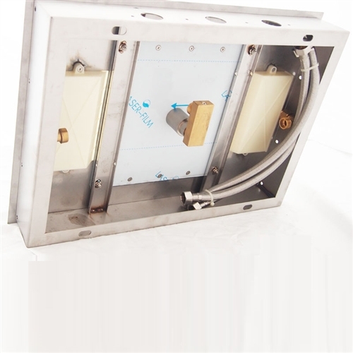 Platinum Shower Set with 5 Functions Thermostatic Mixer with 700×380 LED Ceiling Shower Head 4 Function Rain Waterfall.Spray Mist and Curtain, All in One Installation Manuals