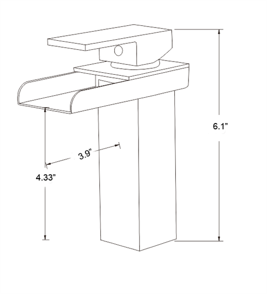 Avignon Single Handle Deck Mounted Bathroom Sink Faucet, All in One Installation Manuals