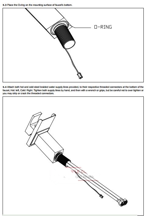 Avignon Single Handle Deck Mounted Bathroom Sink Faucet, All in One Installation Manuals