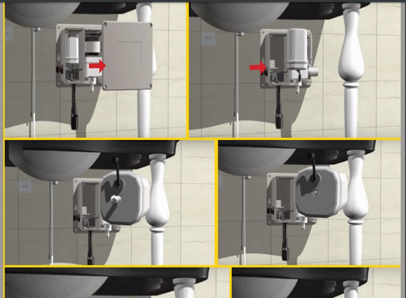 Wella Gold Slim Sensor Faucet, All in One Installation Manuals