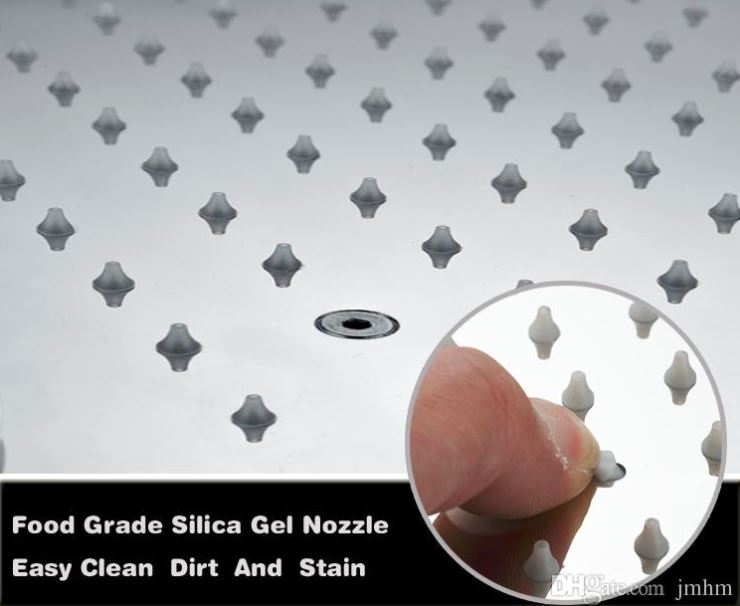 Juno Milan 14″ by 20″ Recessed Mounted LED Shower Head with Body Massage Shower Jets, All in One Installation Manuals