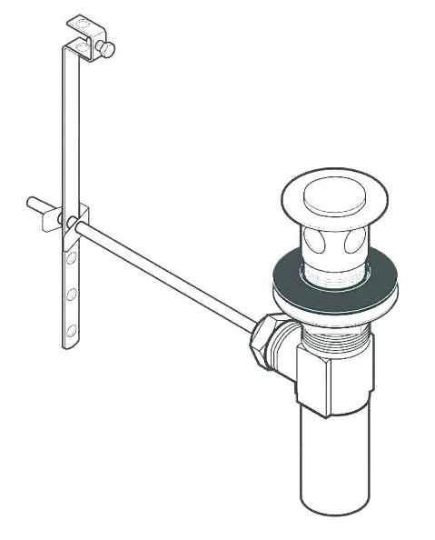 Sink Pop Up Drain Sink Water Stopper, All in One Installation Manuals