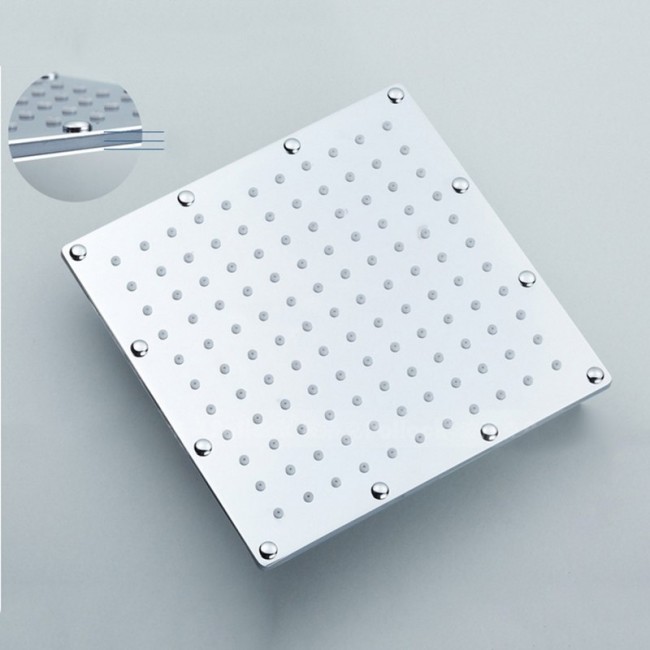 Juno Ultra Thin 20 Inches LED Rain Shower with 6 Massage Jet, All in One Installation Manuals