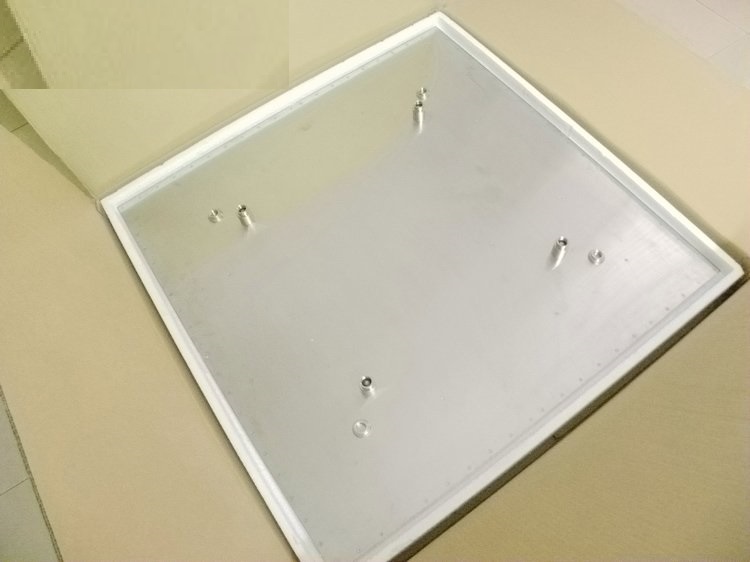 Juno 40″ Brushed Stainless Steel Square Ceiling Mount Large LED Shower Head, All in One Installation Manuals