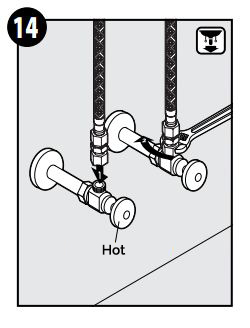 Grossetto Black Brass Waterfall Deck Mounted Faucet, All in One Installation Manuals