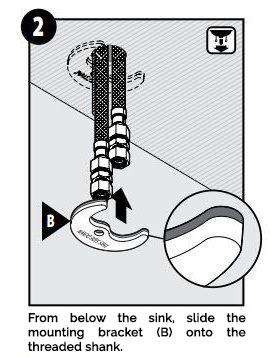 Grossetto Black Brass Waterfall Deck Mounted Faucet, All in One Installation Manuals