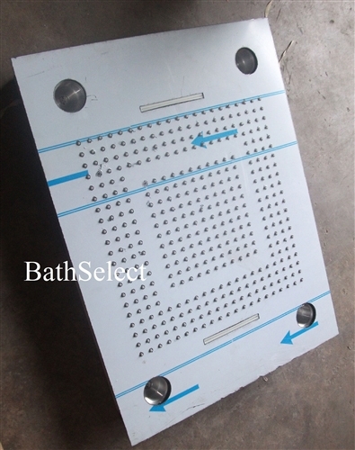 31″ Stainless Steel Multi Color Water Powered Led Shower, All in One Installation Manuals