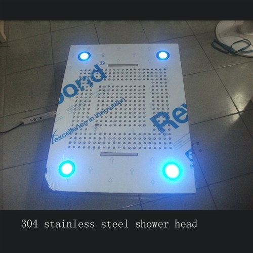31″ Stainless Steel Multi Color Water Powered Led Shower, All in One Installation Manuals