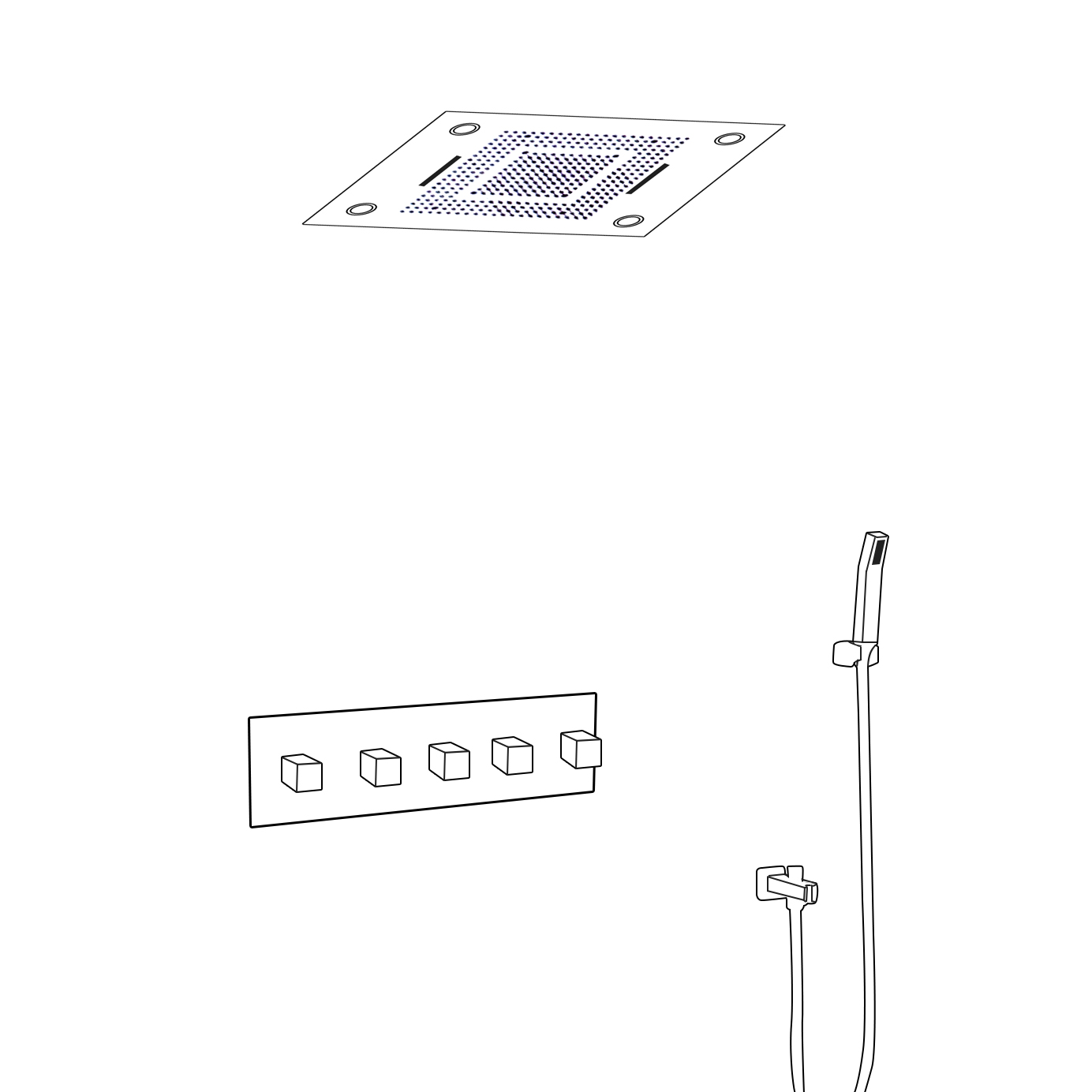 31″ Stainless Steel Multi Color Water Powered Led Shower, All in One Installation Manuals
