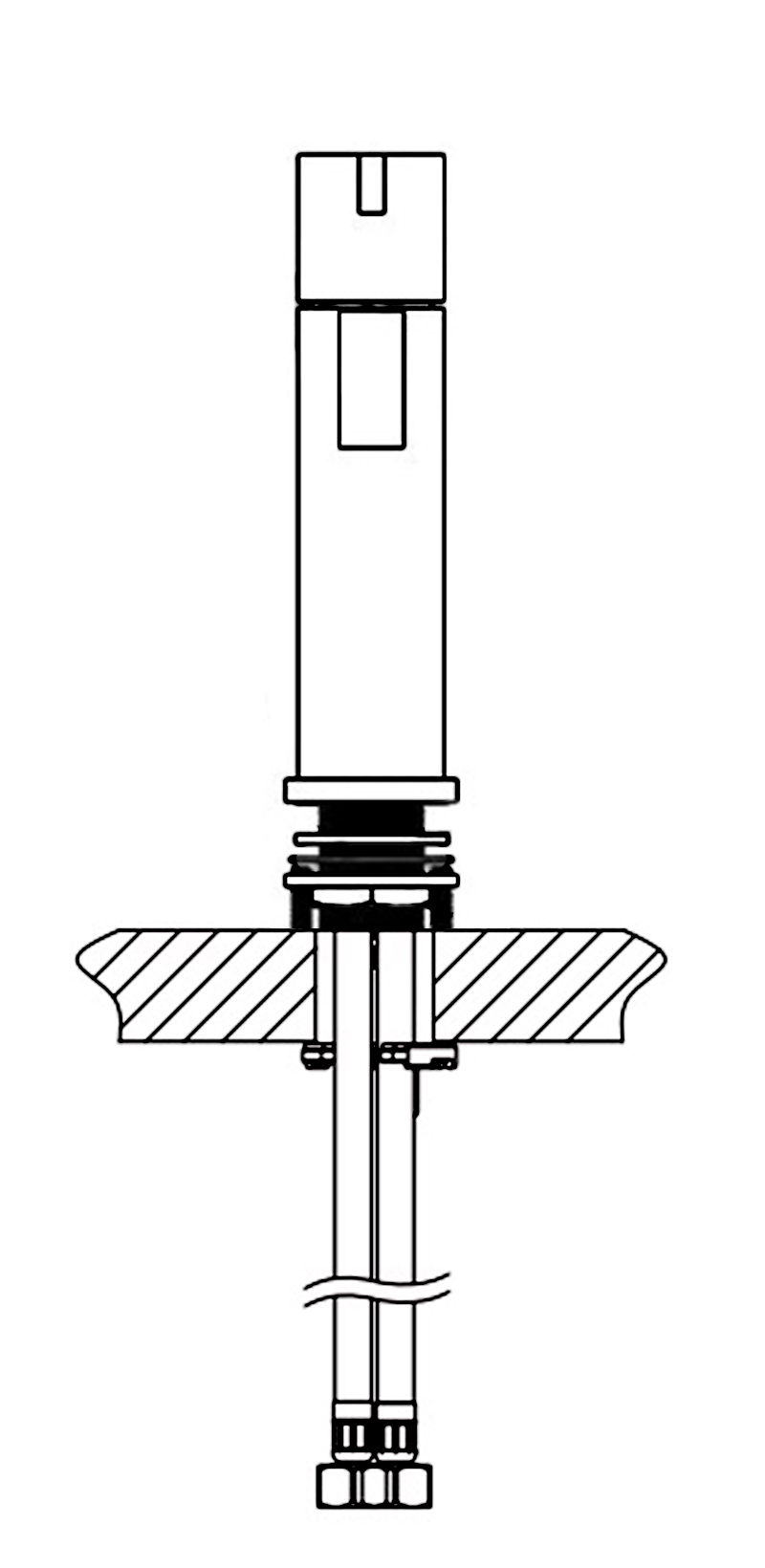 Ajaccio Single Handle Matte Black Deck Mounted Bathroom Faucet, All in One Installation Manuals