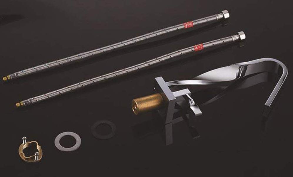 Aprilia Chrome Classic Single Handle Bathroom Faucet, All in One Installation Manuals