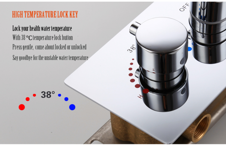 Juno Stainless Steel wall mounted head, LED Rain Shower Set with Body Jets, All in One Installation Manuals