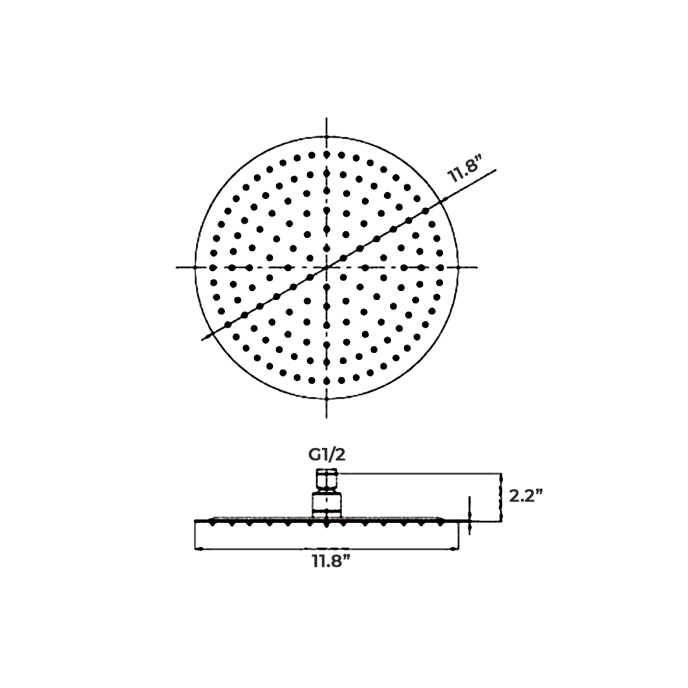 Fontana Milan Round Thermostatic Mixer Shower Set with Optional LED Lighting, All in One Installation Manuals