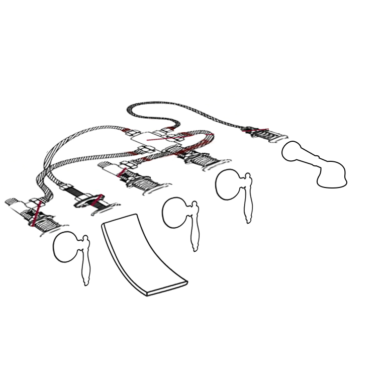 Wall Mount Waterfall Tub Faucet Brushed Nickel Finish With Triple Handle, All in One Installation Manuals