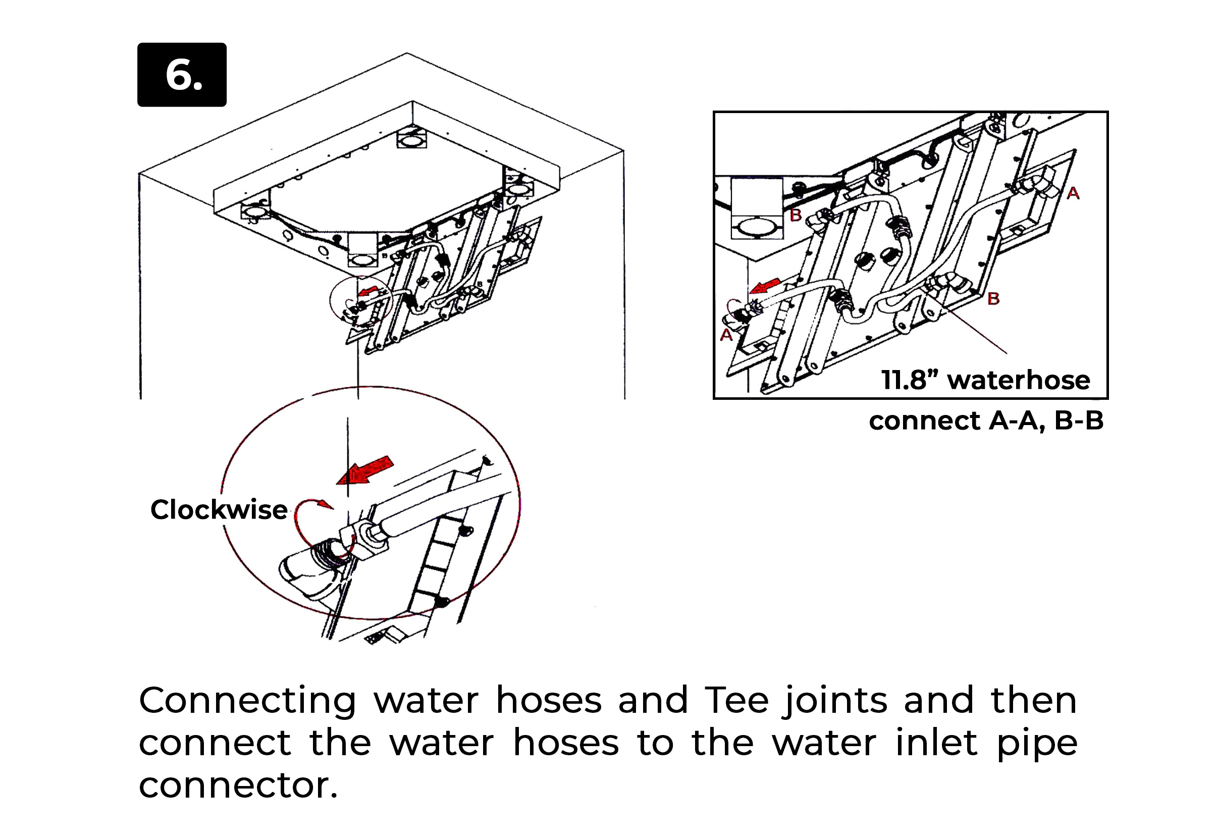 BathSelect Romantic Environment LED Shower Head With Stress-Free Body Jet & Hand Held Shower, All in One Installation Manuals
