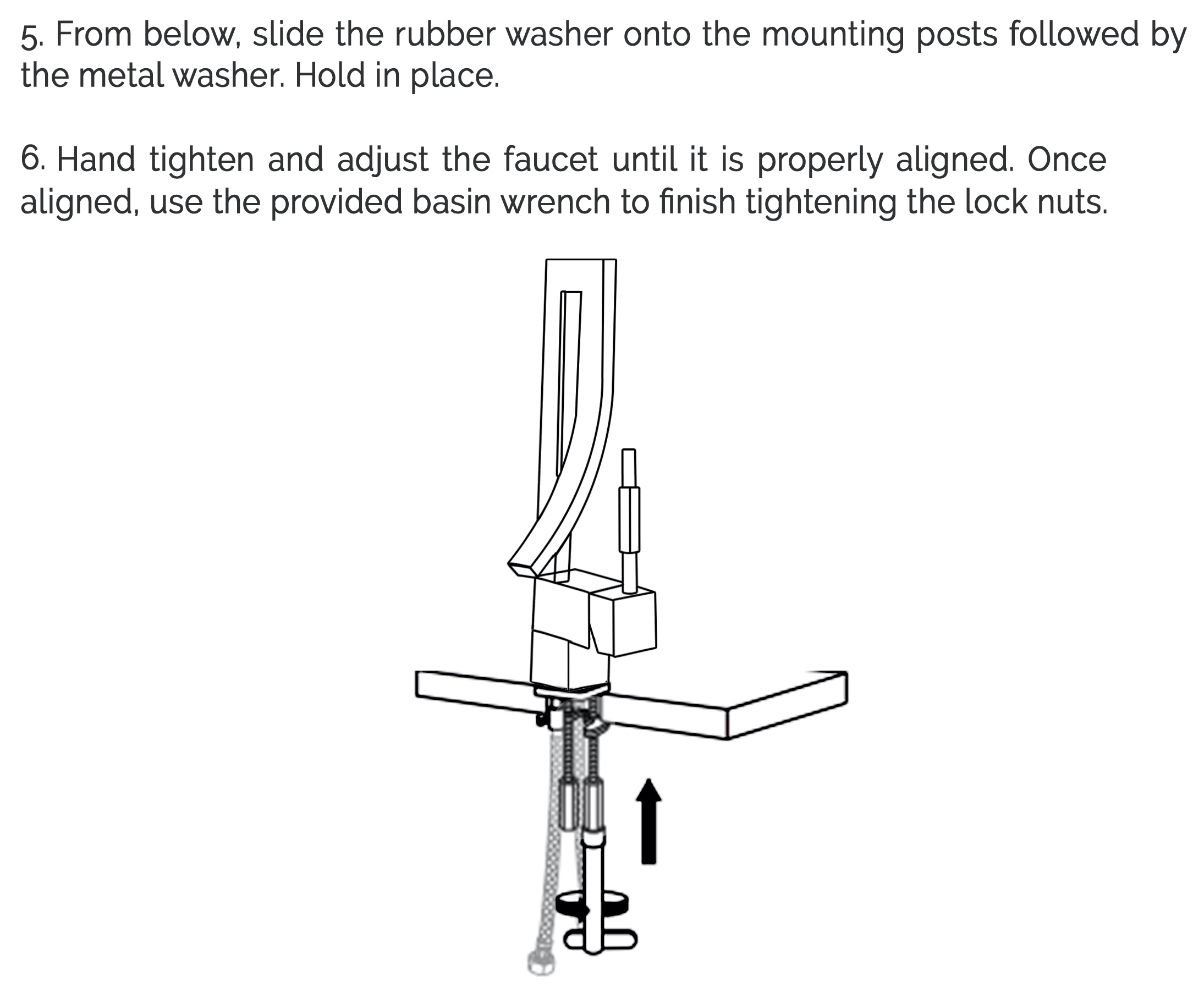 Catania Deck Mounted Bathroom Sink Faucet, All in One Installation Manuals