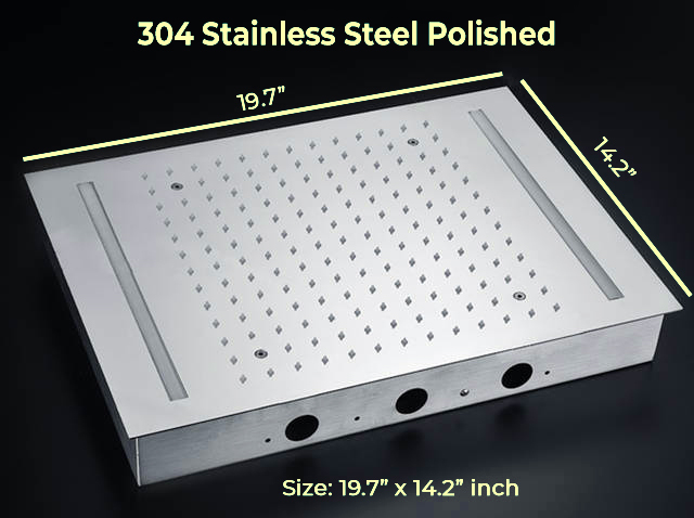 Fontana Light Oil Rubbed Bronze Showers Smart & Intelligent LED Touch Control Rainfall Shower Head With Hand Shower, All in One Installation Manuals